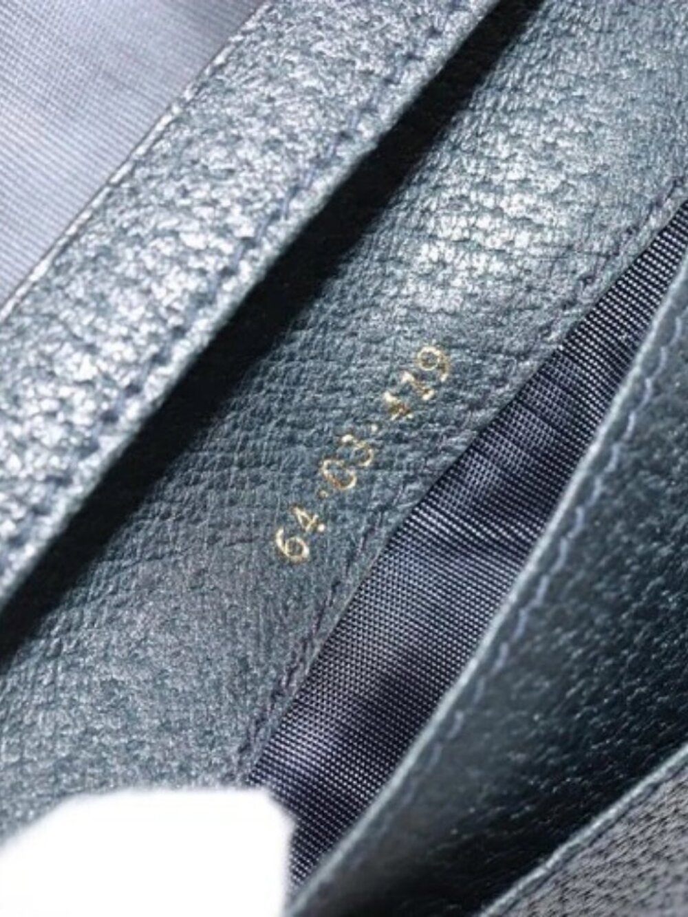 GUCCI GG Supreme Compact Wallet PVC Navy Auth 178789A - Picture 11 of 16
